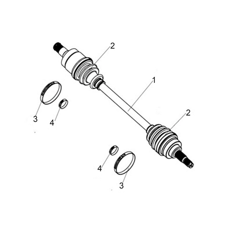 MSA 400 FRONT DRIVE AXLE (FOR 4WD)